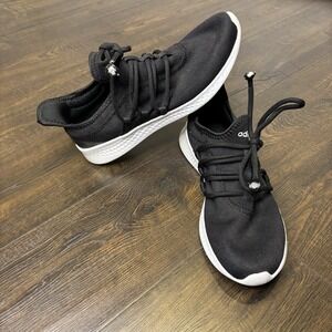 ADIDAS WOMENS PUREMOTION ADAPT 2.0 RUNNING SHOES BLACK WHITE SIZE 9.5